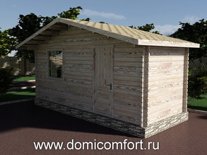 Хозблок из бруса 5х2
